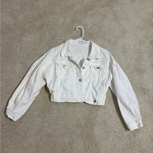 Miu Miu White Jean Jacket - Picture 1 of 8